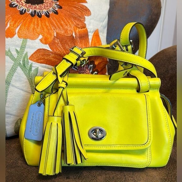 COACH ARCHIVE HANOVER 22405 LEGACY BAG TASSELS, TURNLOCK & HANGTAG 2012 VGUC 💛 - Picture 1 of 16